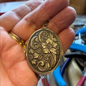Lovely floral inscribed locket